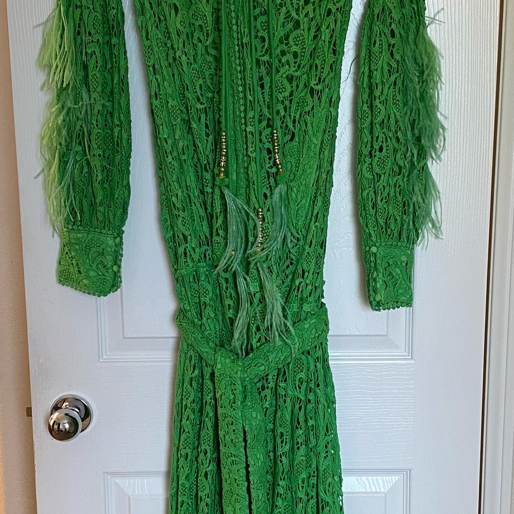 Elegant Green Lace Dress